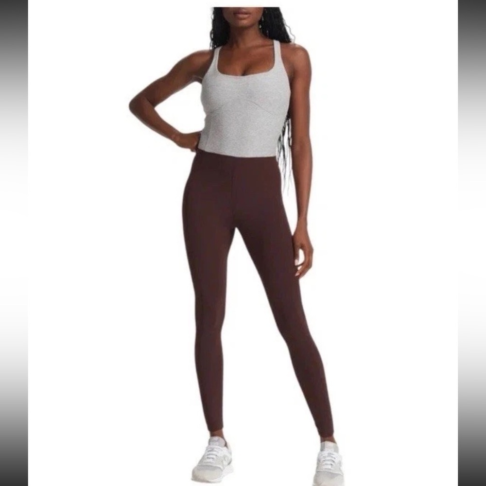 Vuori Corset Jumpsuit Women’s XS Leggings One Piece Chocolate Brown B14
